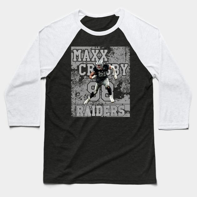 Maxx Crosby || Raiders Baseball T-Shirt by Aloenalone